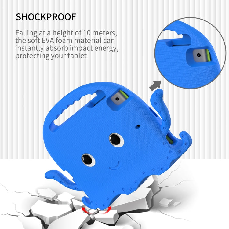 For iPad mini 1 / 2 / 3 / 4 / 5 Octopus Style EVA + PC Tablet Case with Strap(Blue) - iPad mini (2019) / mini 5 Cases by buy2fix | Online Shopping UK | buy2fix