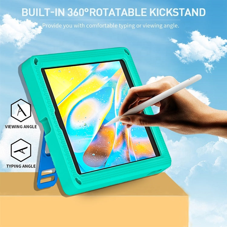 EVA + PC Tablet Case with Shoulder Strap For iPad 10.2 2022 / 2021 / 2020 / 2019 / 10.5(Glacier Green) - iPad 10.2 Cases by buy2fix | Online Shopping UK | buy2fix