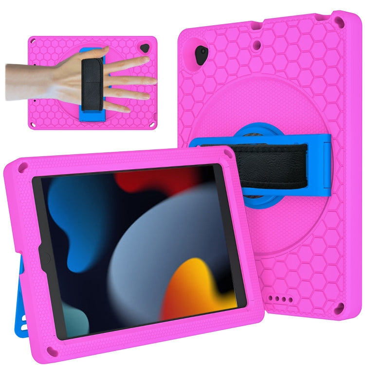 EVA + PC Tablet Case with Shoulder Strap For iPad 10.2 2022 / 2021 / 2020 / 2019 / 10.5(Rose Red) - iPad 10.2 Cases by buy2fix | Online Shopping UK | buy2fix