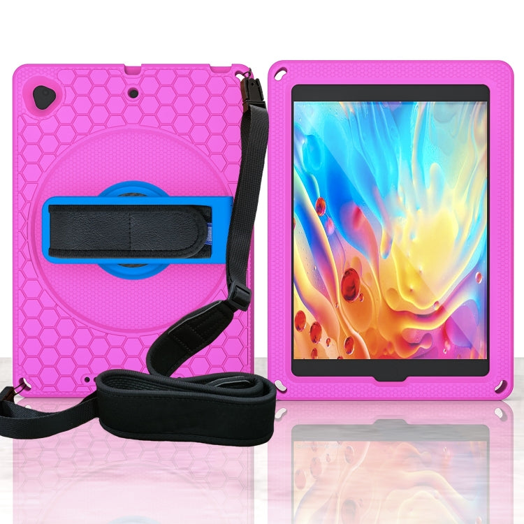 EVA + PC Tablet Case with Shoulder Strap For iPad 10.2 2022 / 2021 / 2020 / 2019 / 10.5(Rose Red) - iPad 10.2 Cases by buy2fix | Online Shopping UK | buy2fix