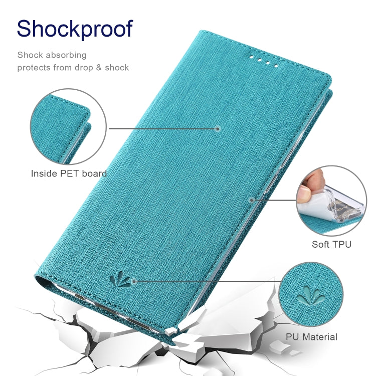 For Motorola Edge 2022 ViLi DMX Series TPU + PU Shockproof Leather Phone Case(Blue) - Motorola Cases by ViLi | Online Shopping UK | buy2fix