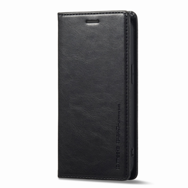 For iPhone 14 LC.IMEEKE RFID Anti-theft Leather Phone Case(Black) - iPhone 14 Cases by LC.IMEEKE | Online Shopping UK | buy2fix