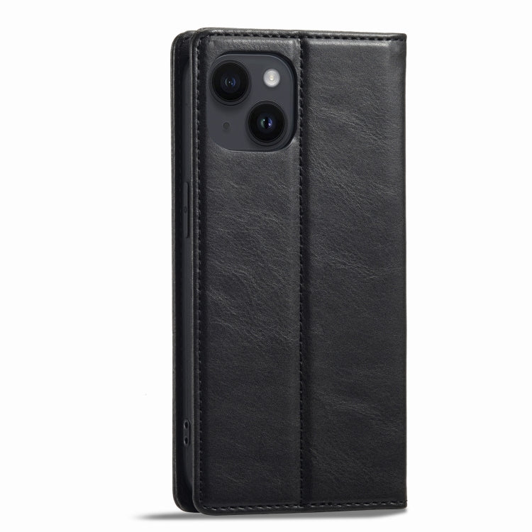 For iPhone 14 LC.IMEEKE RFID Anti-theft Leather Phone Case(Black) - iPhone 14 Cases by LC.IMEEKE | Online Shopping UK | buy2fix