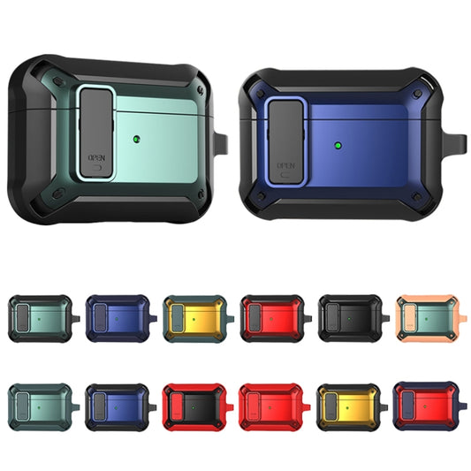 For AirPods Pro 2 Wireless Earphones Shockproof Bumblebee Silicone Protective Case(Black Green) by buy2fix