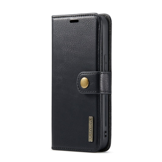 For iPhone 14 Plus DG.MING Crazy Horse Texture Detachable Magnetic Leather Case(Black) by DG.MING