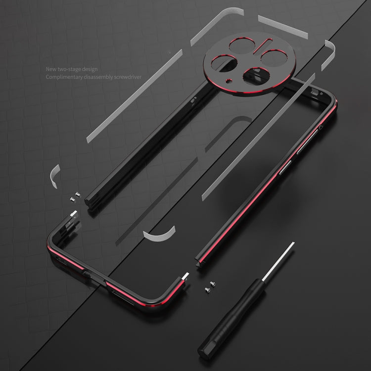 For Huawei Mate 50 Pro LK Aurora Metal Phone Frame with Lens Cover(Dark Silver) - Huawei Cases by buy2fix | Online Shopping UK | buy2fix