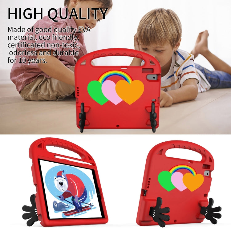 For iPad 10.2 / iPad Pro 10.5 Love Small Palm Holder EVA Tablet Case(Red) - iPad 10.2 Cases by buy2fix | Online Shopping UK | buy2fix