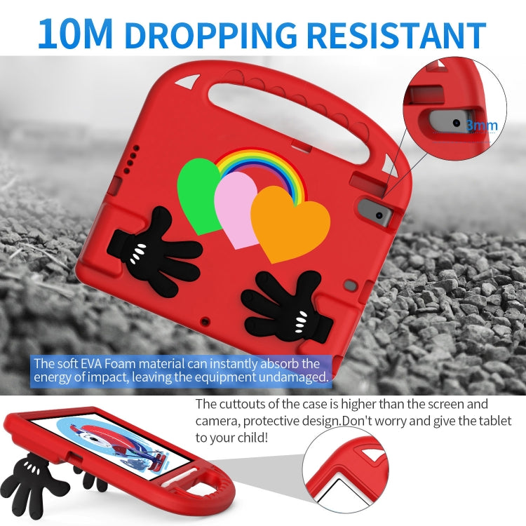 For iPad 10.2 / iPad Pro 10.5 Love Small Palm Holder EVA Tablet Case(Red) - iPad 10.2 Cases by buy2fix | Online Shopping UK | buy2fix