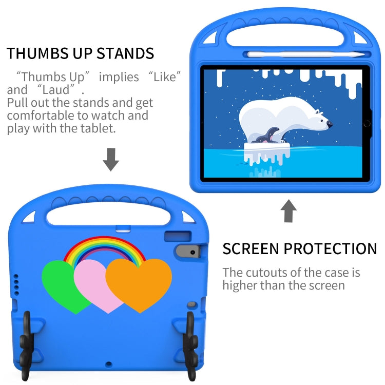 For iPad 10.2 / iPad Pro 10.5 Love Small Palm Holder EVA Tablet Case(Blue) - iPad 10.2 Cases by buy2fix | Online Shopping UK | buy2fix