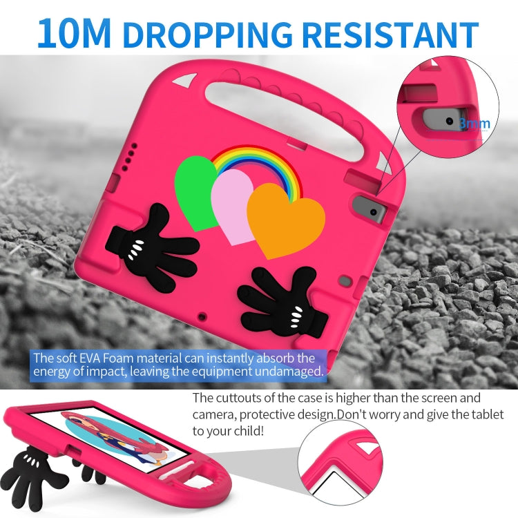 For iPad 10.2 / iPad Pro 10.5 Love Small Palm Holder EVA Tablet Case(Rose Red) - iPad 10.2 Cases by buy2fix | Online Shopping UK | buy2fix