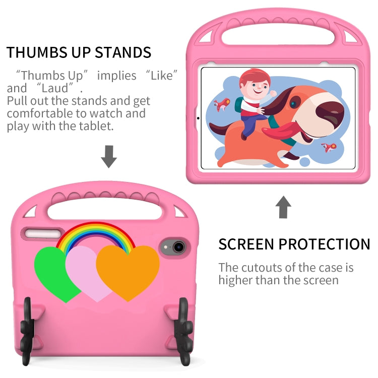 For iPad mini 2024 / mini 6 Love Small Palm Holder EVA Tablet Case(Pink) - iPad mini 6 Cases by buy2fix | Online Shopping UK | buy2fix