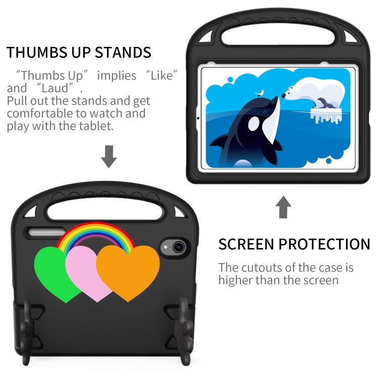 For iPad mini 2024 / mini 6 Love Small Palm Holder EVA Tablet Case(Black) - iPad mini 6 Cases by buy2fix | Online Shopping UK | buy2fix