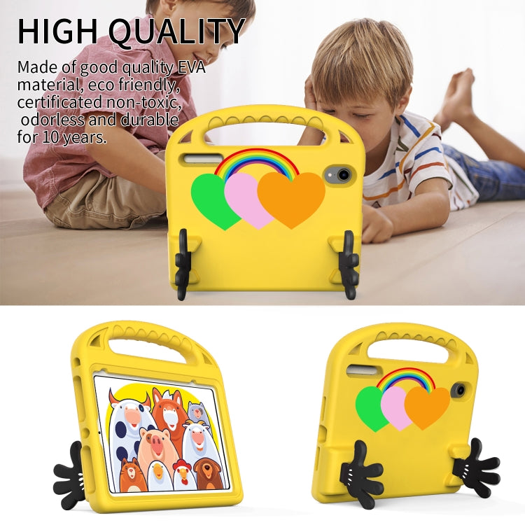 For iPad mini 2024 / mini 6 Love Small Palm Holder EVA Tablet Case(Yellow) - iPad mini 6 Cases by buy2fix | Online Shopping UK | buy2fix