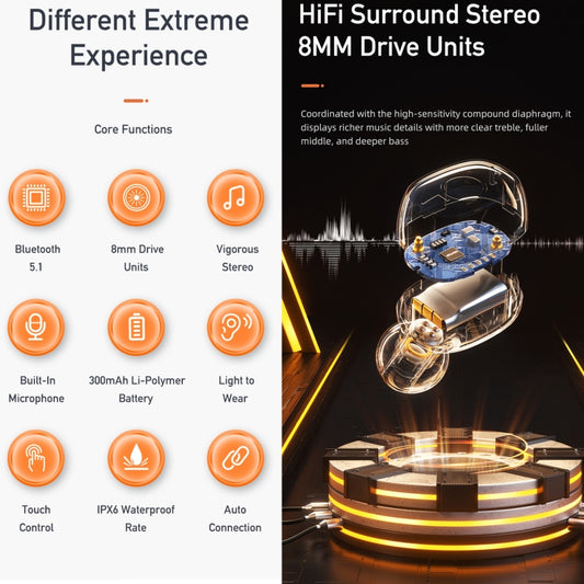 awei T13 Pro Bluetooth V5.1 Sports Headset (Yellow) - Bluetooth Earphone by awei | Online Shopping UK | buy2fix