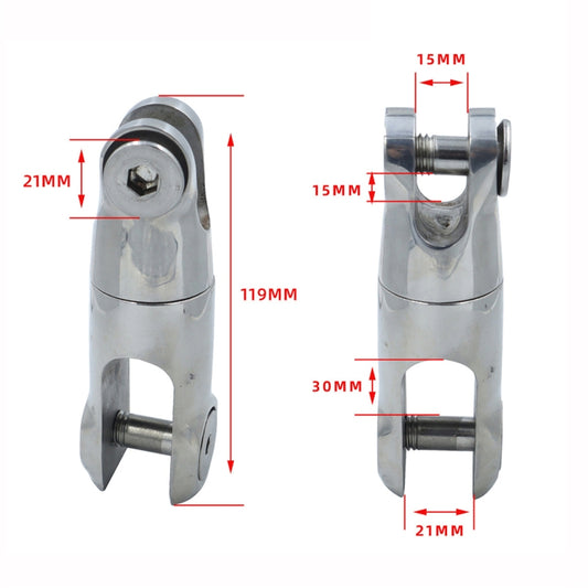 Two Stage10-12mm 316 Stainless Steel Marine Anchor Rotary Joint by buy2fix