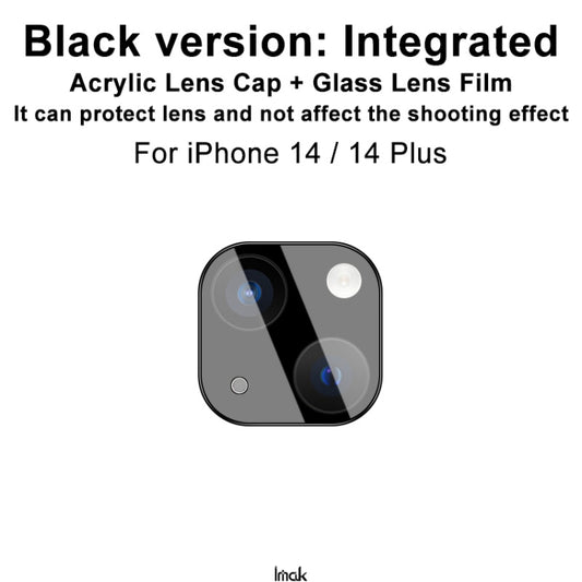 For iPhone 14 / 14 Plus imak High Definition Integrated Glass Lens Film Black Version by imak
