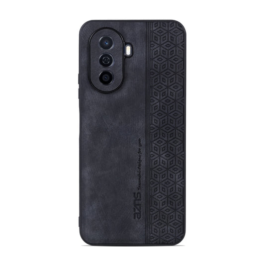 For Huawei Enjoy 50 / nova Y70 AZNS 3D Embossed Skin Feel Phone Case(Black) - Huawei Cases by AZNS | Online Shopping UK | buy2fix
