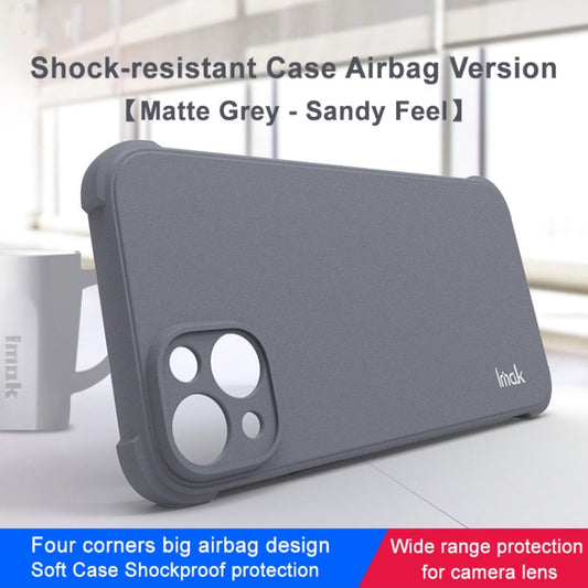 For iPhone 14 Plus imak Shockproof Airbag TPU Phone Case(Matte Grey) by imak