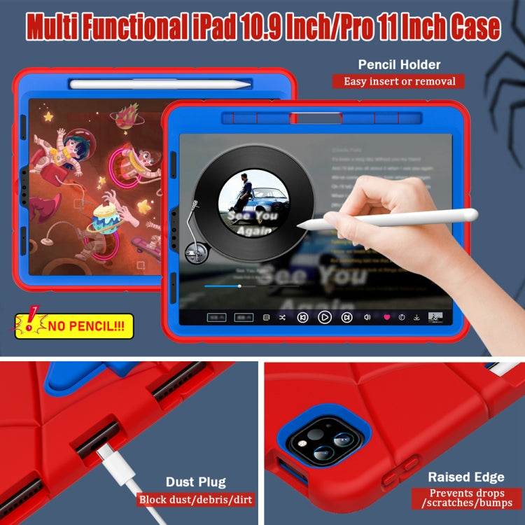 For iPad Pro 11 2018/2020/2021 / Air5 10.9 2022 / Air4 10.9 2020 Shockproof Protective Tablet Case(Red+Blue) - iPad Pro 11 (2022/2021) Cases by buy2fix | Online Shopping UK | buy2fix