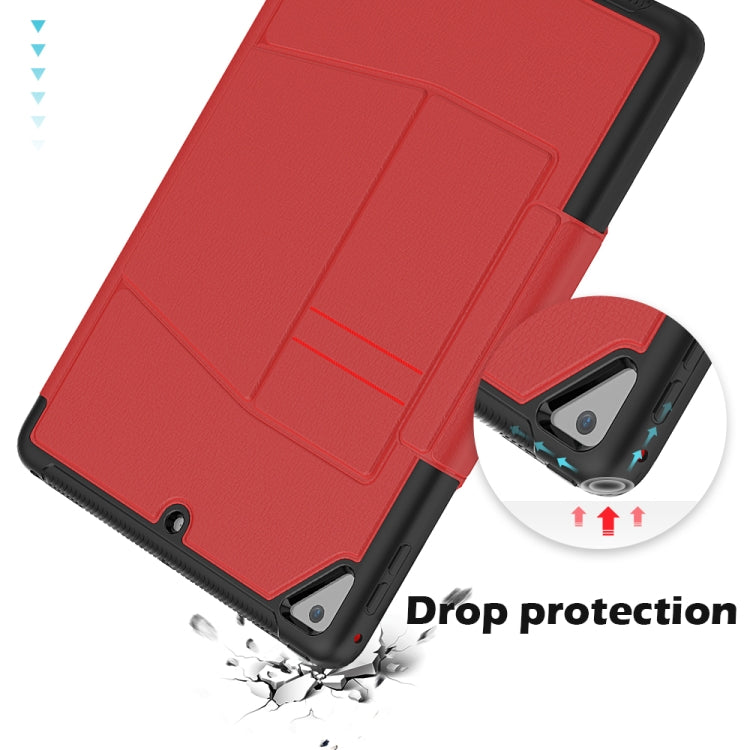 For iPad 9.7 Multifunctional Tablet PC Protective Leather Case with Bracket & Card Slots & Pen Slot & Wake-up / Sleep Function(Red) - iPad 10.2 Cases by buy2fix | Online Shopping UK | buy2fix