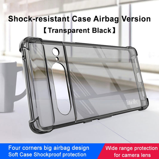 For Google Pixel 7 imak Shockproof Airbag TPU Phone Case(Transparent Black) by imak