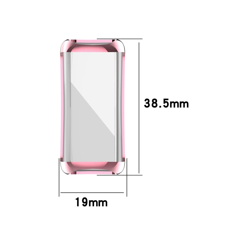 For Fitbit Inspire3 Full Coverage TPU Electroplating Watch Protective Case(Pink) by buy2fix