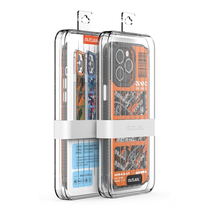 For iPhone 14 Mutural Camouflage Series Phone Case(Orange) - iPhone 14 Cases by Mutural | Online Shopping UK | buy2fix