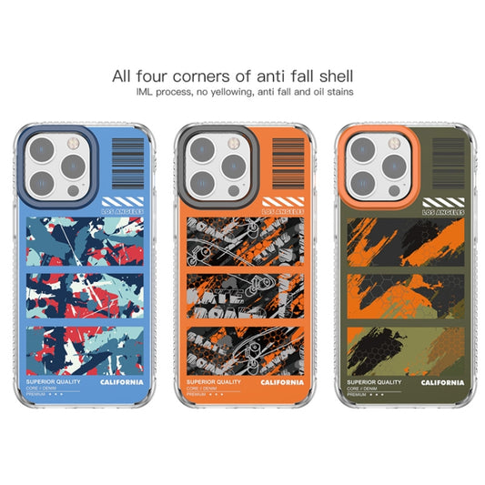 For iPhone 14 Pro Mutural Camouflage Series Phone Case(Orange) - iPhone 14 Pro Cases by Mutural | Online Shopping UK | buy2fix