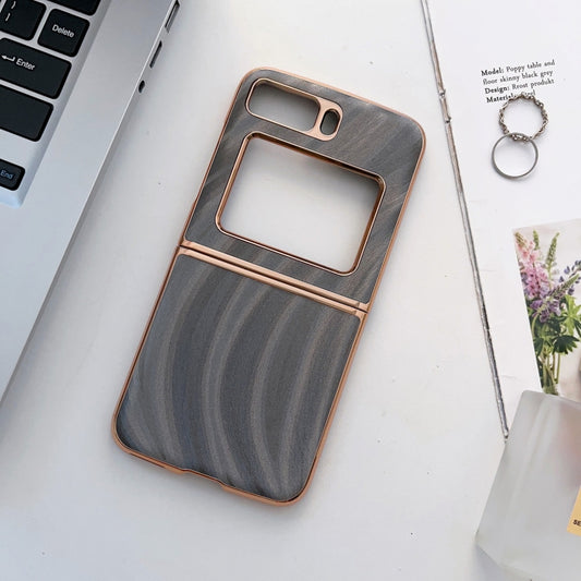 For Motorola Moto Razr 2022 Nano Electroplating Protective Phone Case(Silver Bead Grey) by buy2fix