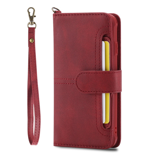 For iPhone 6 / 7 / 8 Multifunctional Detachable Magnetic Horizontal Flip Leather Case with Card Slots & Holder & Wallet & Photo Frame(Red) - More iPhone Cases by buy2fix | Online Shopping UK | buy2fix