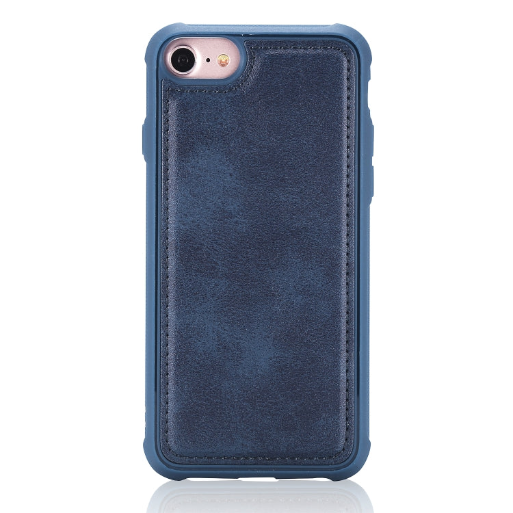 For iPhone 6 / 7 / 8 Multifunctional Detachable Magnetic Horizontal Flip Leather Case with Card Slots & Holder & Wallet & Photo Frame(Blue) - More iPhone Cases by buy2fix | Online Shopping UK | buy2fix