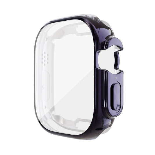 For Apple Watch 9 / 8 / 7 45mm All-inclusive Plating TPU Shockproof Case(Navy) by buy2fix