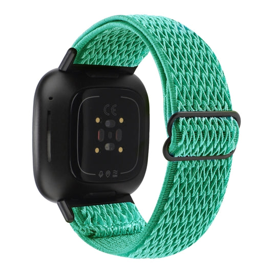 For Fitbit Versa 4 / Sense 2 Universal Wave Nylon Watch Band(Mint Green) by buy2fix
