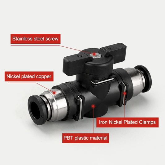 BUC-6 LAIZE Manual Valve Pneumatic Quick Fitting Connector by LAIZE