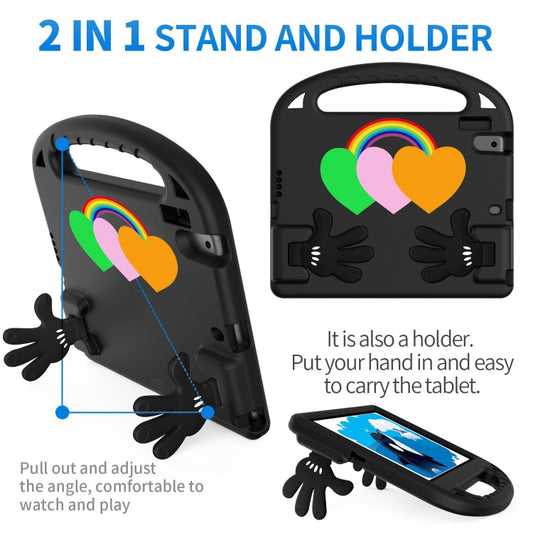 For iPad Air / Air 2 / 9.7 2017 / 9.7 2018 Love Small Palm Holder EVA Tablet Case(Black) - iPad 9.7 (2018) & (2017) Cases by buy2fix | Online Shopping UK | buy2fix