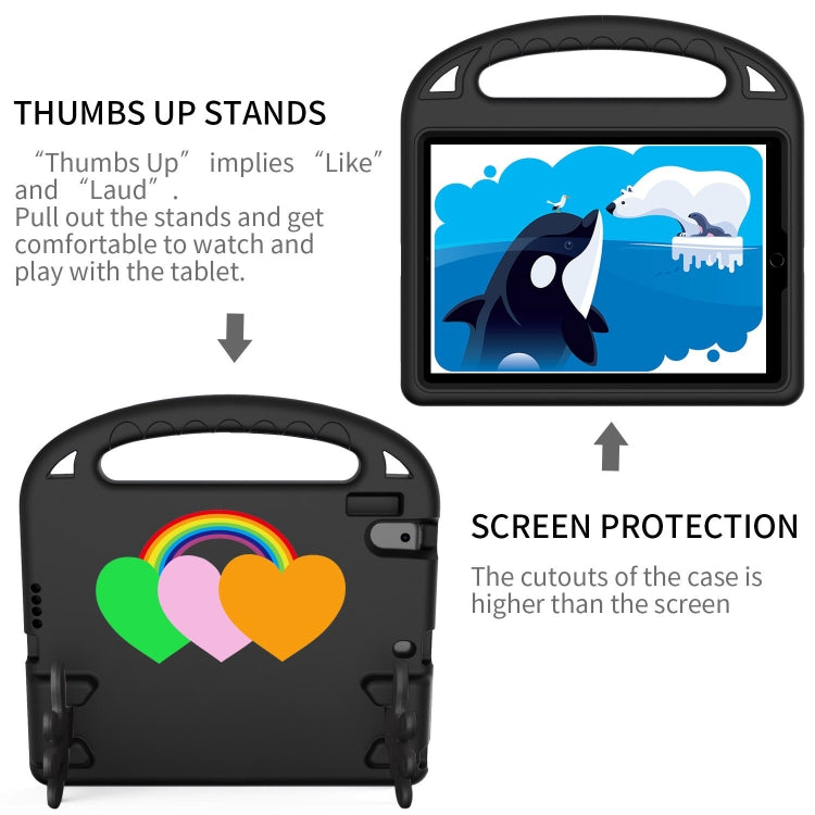 For iPad Air / Air 2 / 9.7 2017 / 9.7 2018 Love Small Palm Holder EVA Tablet Case(Black) - iPad 9.7 (2018) & (2017) Cases by buy2fix | Online Shopping UK | buy2fix