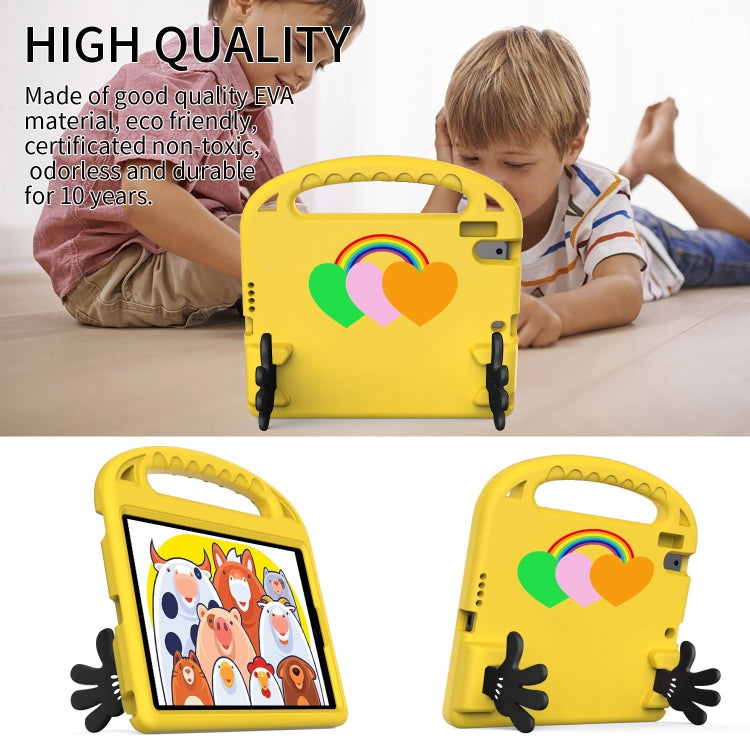 For iPad Air / Air 2 / 9.7 2017 / 9.7 2018 Love Small Palm Holder EVA Tablet Case(Yellow) - iPad 9.7 (2018) & (2017) Cases by buy2fix | Online Shopping UK | buy2fix