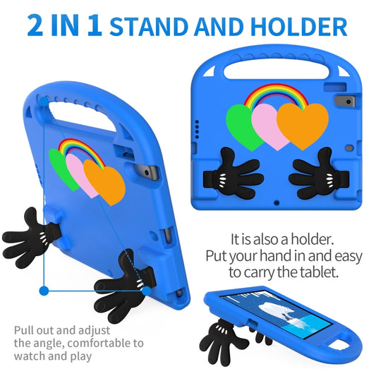 For iPad Air / Air 2 / 9.7 2017 / 9.7 2018 Love Small Palm Holder EVA Tablet Case(Blue) - iPad 9.7 (2018) & (2017) Cases by buy2fix | Online Shopping UK | buy2fix