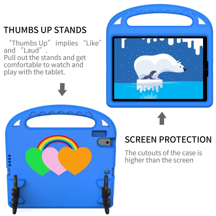 For iPad Air / Air 2 / 9.7 2017 / 9.7 2018 Love Small Palm Holder EVA Tablet Case(Blue) - iPad 9.7 (2018) & (2017) Cases by buy2fix | Online Shopping UK | buy2fix