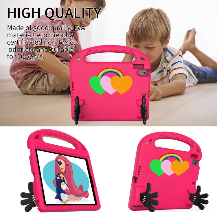 For iPad Air / Air 2 / 9.7 2017 / 9.7 2018 Love Small Palm Holder EVA Tablet Case(Rose Red) - iPad 9.7 (2018) & (2017) Cases by buy2fix | Online Shopping UK | buy2fix