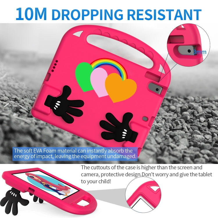 For iPad Air / Air 2 / 9.7 2017 / 9.7 2018 Love Small Palm Holder EVA Tablet Case(Rose Red) - iPad 9.7 (2018) & (2017) Cases by buy2fix | Online Shopping UK | buy2fix