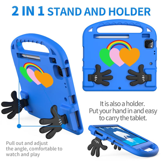 For iPad Air 2022/ 2020 10.9 Love Small Palm Holder EVA Tablet Case(Blue) - iPad Air (2022) / (2020) 10.9 Cases by buy2fix | Online Shopping UK | buy2fix