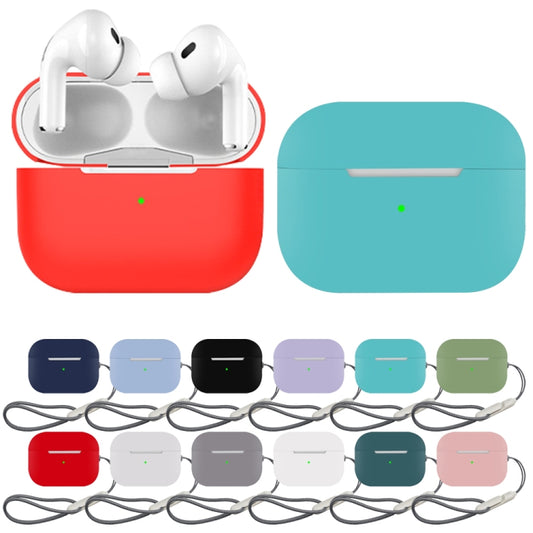 For AirPods Pro 2 Earphone Silicone Protective Case(White) by buy2fix