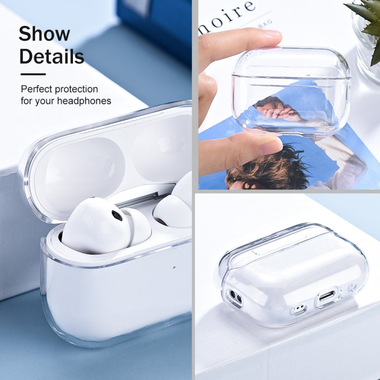 For AirPods Pro 2 Earphone Transparent PC Protective Case by buy2fix