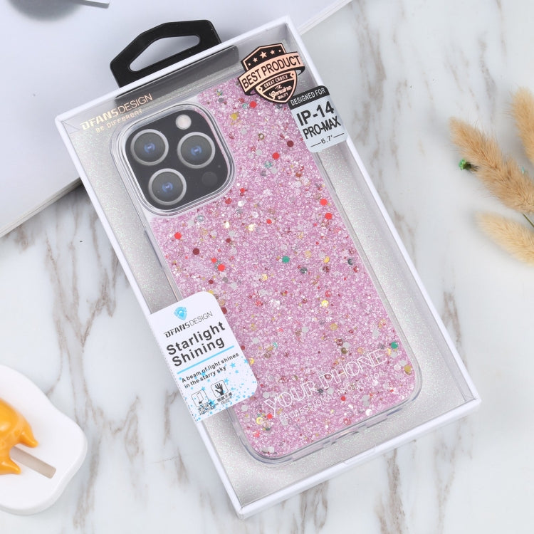 For iPhone 14 Pro Max DFANS DESIGN Starlight Shining TPU+PC Phone Case(Pink) - iPhone 14 Pro Max Cases by DFANS DESIGN | Online Shopping UK | buy2fix