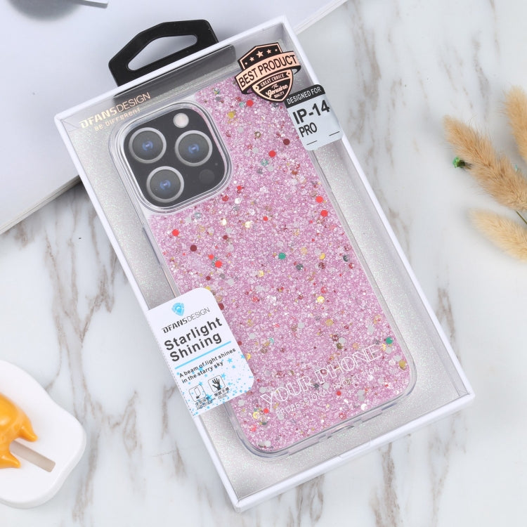 For iPhone 14 Pro DFANS DESIGN Starlight Shining TPU+PC Phone Case(Pink) - iPhone 14 Pro Cases by DFANS DESIGN | Online Shopping UK | buy2fix