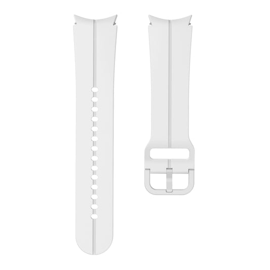 For Samsung Galaxy Watch 5 40mm / 44mm Colorful Buckle Silicone Watch Band(White) by buy2fix