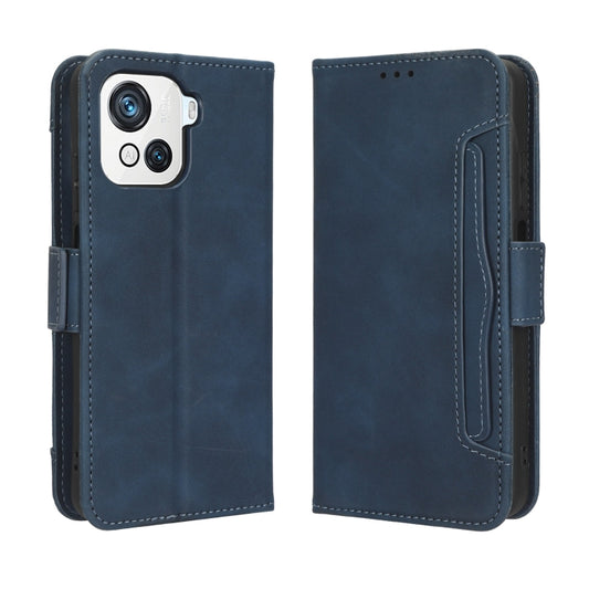 For Blackview OSCAL C80 Skin Feel Calf Texture Card Slots Leather Phone Case(Blue) by buy2fix