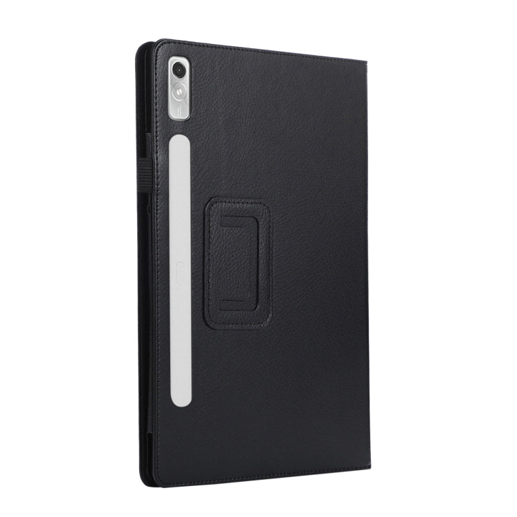 For Lenovo Tab P11 Pro Gen 2 Litchi Texture Leather Tablet Case with Holder(Black) - Lenovo by buy2fix | Online Shopping UK | buy2fix