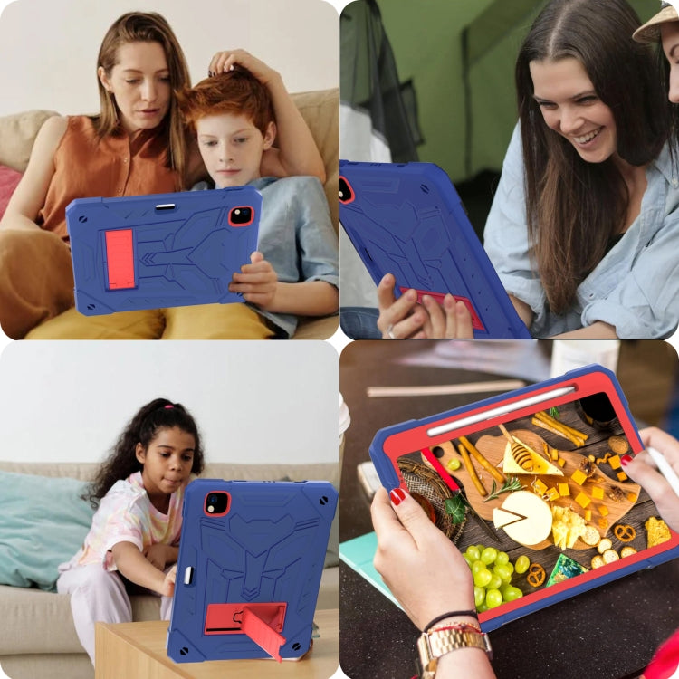 For iPad Pro 11 2018/2020/2021 Bumblebee Silicone+PC Shockproof Tablet Case with Holder(Navy Blue) - iPad Pro 11 (2022/2021) Cases by buy2fix | Online Shopping UK | buy2fix